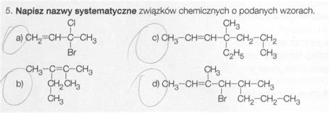 Oblicz Gęstość Helu I Chloru W Warunkach Normalnych - Zad.5 Napisz nazwy systematyczne związków chemicznych o podanych