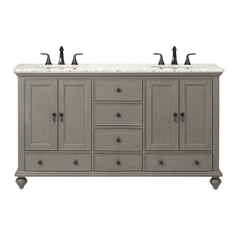 Ralph 42 white vanity power bar with usb port; Home Decorators Collection Newport 61 in. W x 21.5 in. D Double Vanity in Pewter with Granite ...