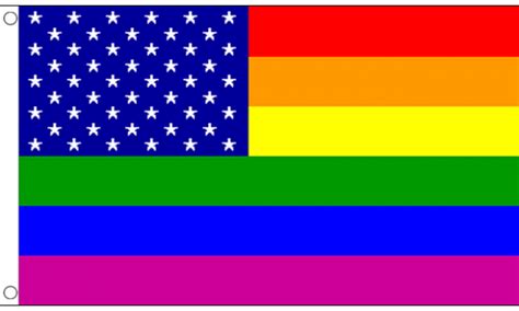 Rainbow Usa Flag Buy Rainbow Flags And Bunting At Flagmanie