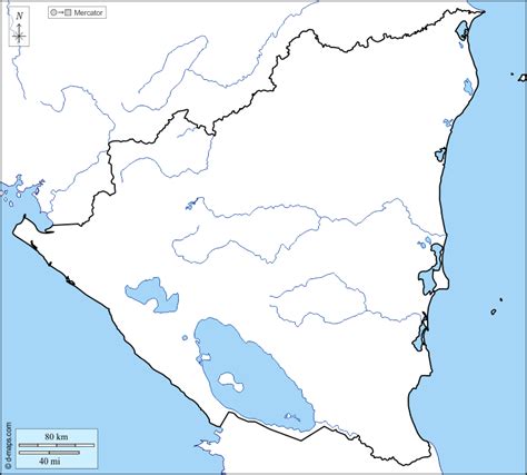 Arriba Foto Mapa De Nicaragua Y Sus Limites Lleno
