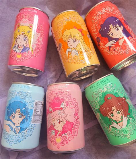Sailor Moon Soda Six Flavors Sailor Moon Sailor Mercury Etsy