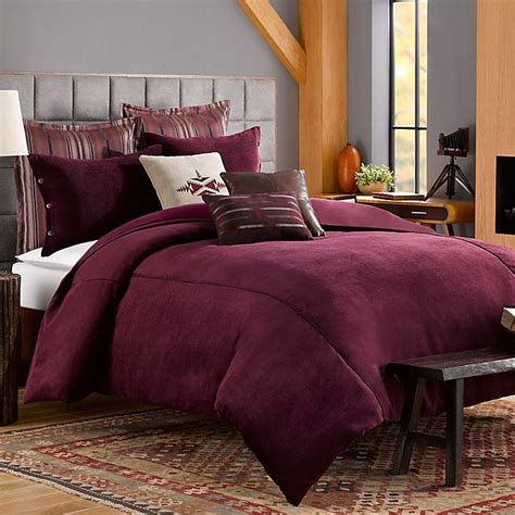 Solid Chenille Duvet Cover In Purple Bed Bath And Beyond