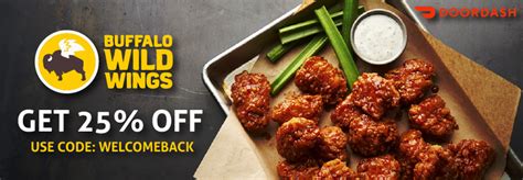 Maybe you would like to learn more about one of these? Doordash Coupons for Buffalo Wild Wings: Enjoy a 25% Off Wings and Combos