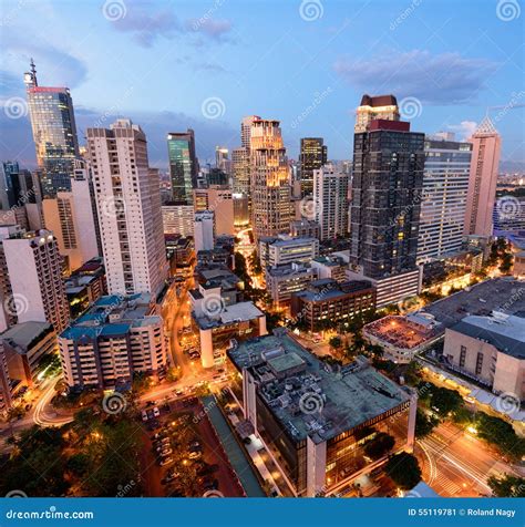 Makati Skyline Manila Philippines Stock Image Image Of Built