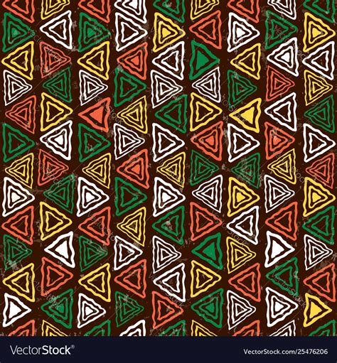 African Pattern Line Art
