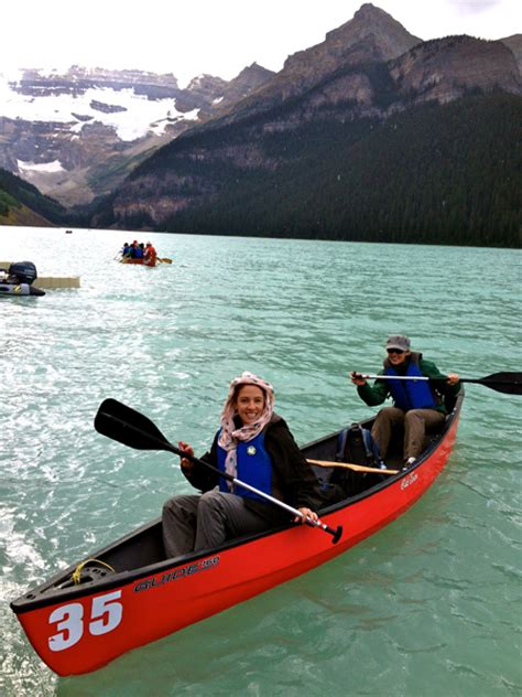 Canoeing On Lake Louise