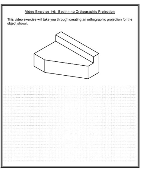 Orthographic Projection Worksheet