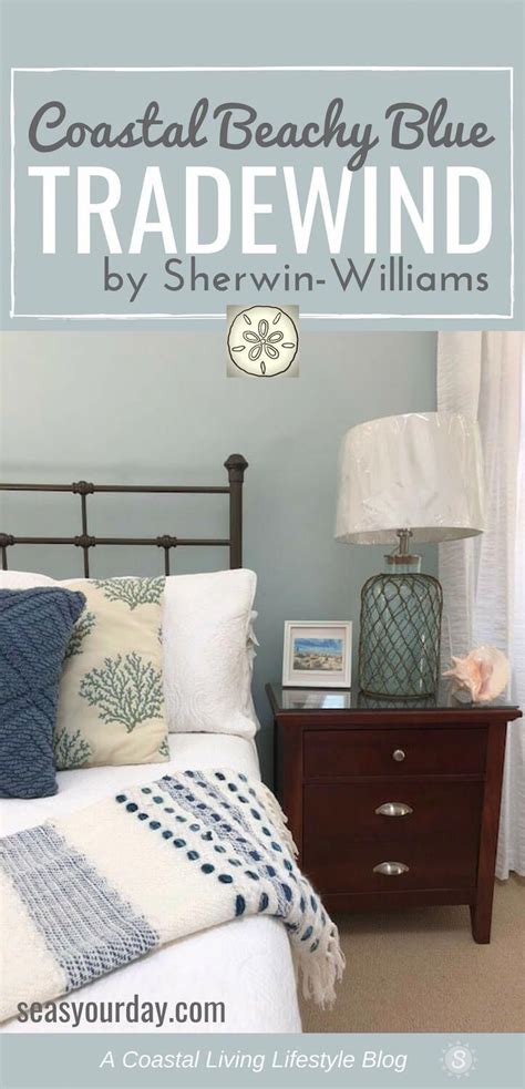These colors can be striking if they are used on one wall in a living room or a master bedroom. Sherwin-Williams Tradewind Paint Color SW-6218 is among ...