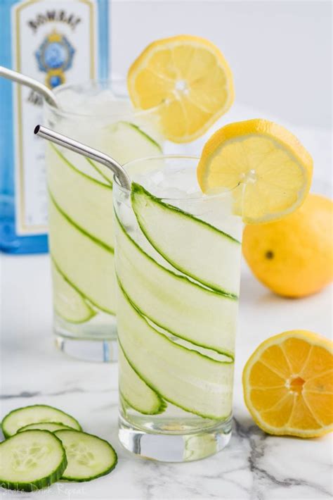 Cucumber Lemon Gin And Tonic Shake Drink Repeat
