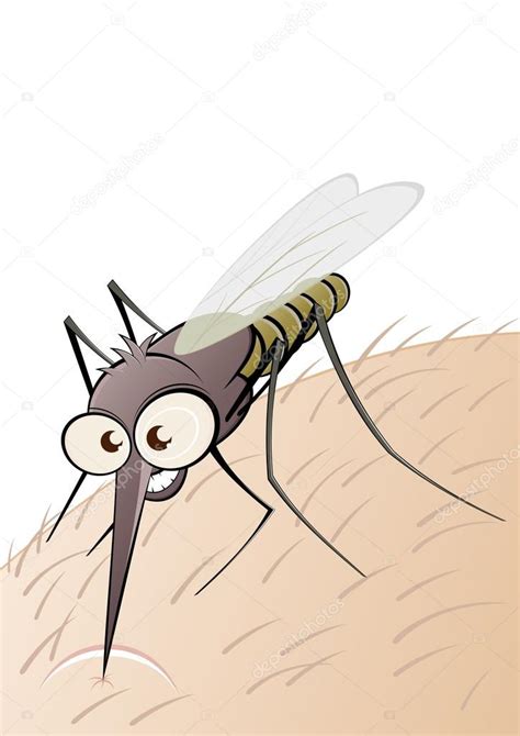 Angry Cartoon Mosquito — Stock Vector © Shockfactorde 12038914
