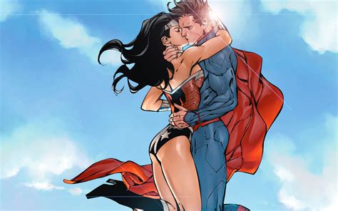 Wonder Woman Superman Kiss By Xionice Superman And Wonder Woman