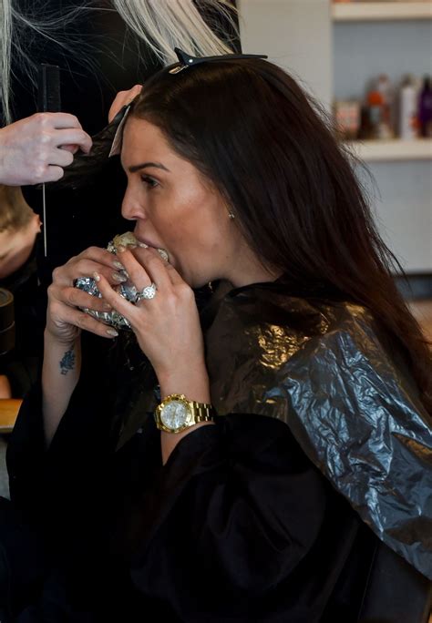 danielle lloyd gets her hair cut in birmingham 02 23 2018 hawtcelebs