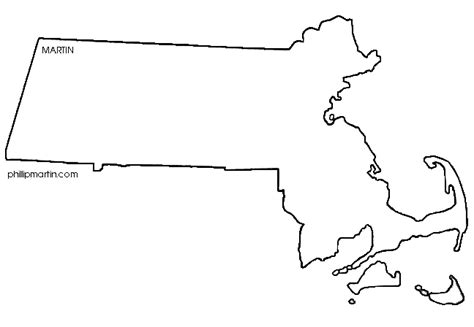Map Of Massachusetts Clip Art Library