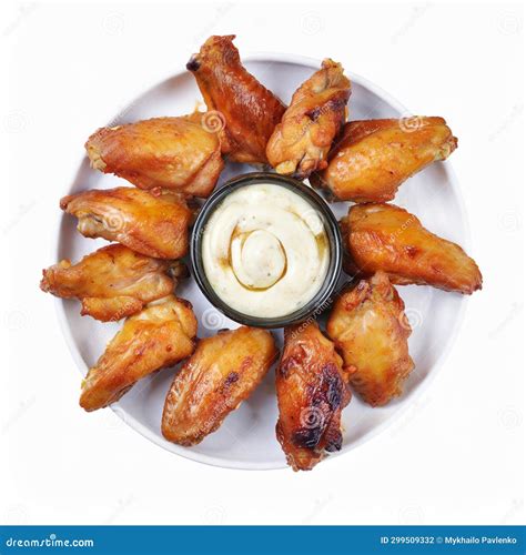 Culinary Symphony: a Top-View Presentation of Fried Chicken Wings in a