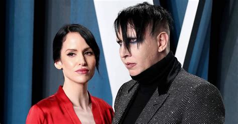 marilyn manson spotted with wife as battle with ex evan rachel wood