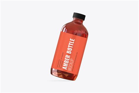 Bottle mockups make the process of presenting and packaging your designs in high quality photorealistic manner possible. Pharma Amber Bottle Mock-Up - Mockup Daddy