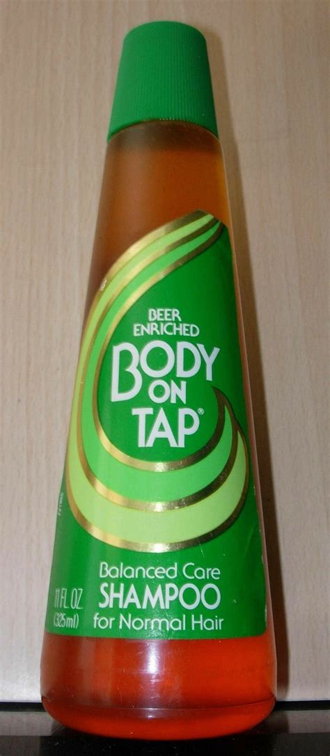Body On Tap Beer Enriched Shampoo Bottle Bristol Myers 1970s Body