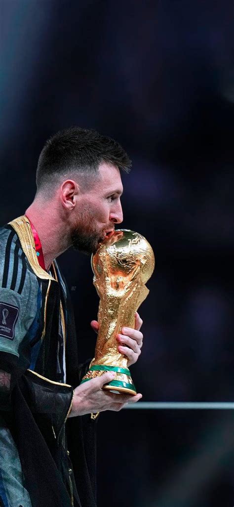Download Messi Kissing World Cup Wallpaper By Victoriam35 Messi
