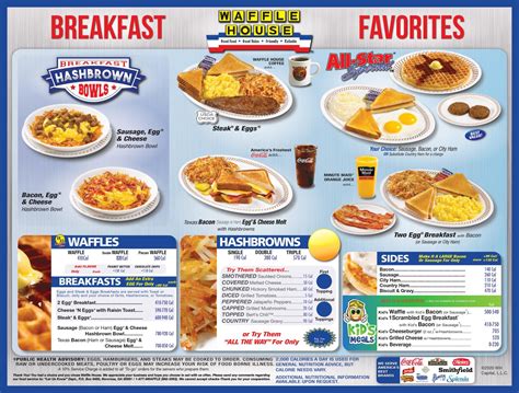 Waffle house nutrition information pdf. Waffle House Menu and Specials
