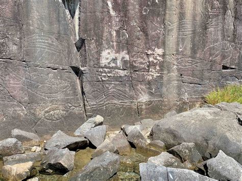 Prehistoric Petroglyphs At Sproat Lake Provincial Park Bc