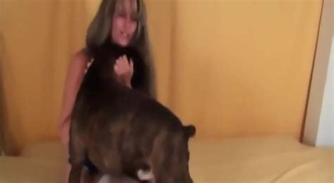 Gorgeous Girl Makes Love To Dog In Different Positions