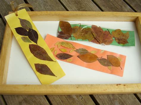 Fall Leaves Bookmark Kids Craft Preschool Toolkit