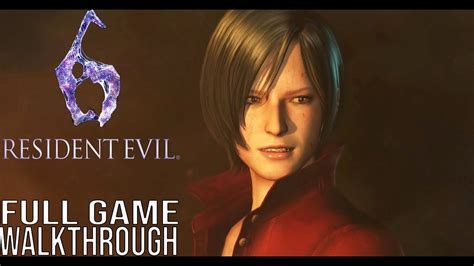 Resident Evil 6 Ps5 Full Game Walkthrough No Commentary Ada Wong