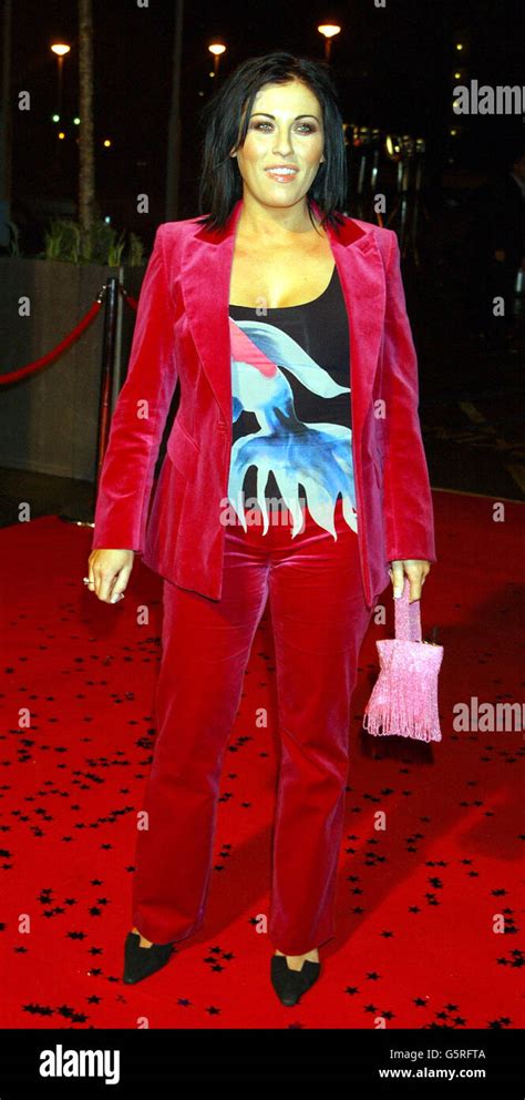 eastenders actress jessie wallace arrives for the 2001 tv moments at bbc television centre in