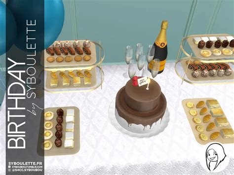 Birthday Set Syboulette Custom Content For The Sims 4