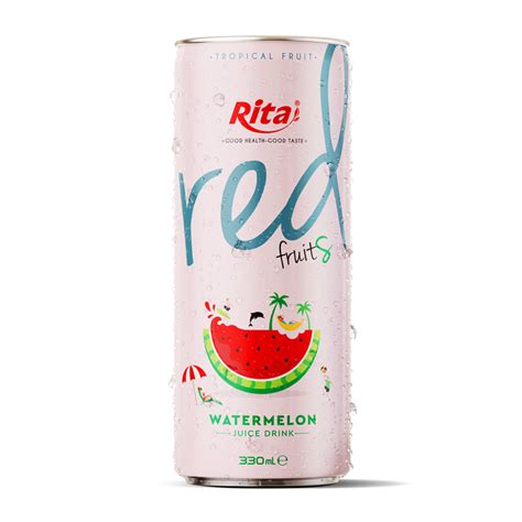 330ml Canned Tropical Watermelon Juice Drink Rita Beverage