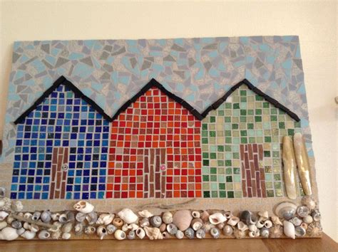 This is another great tile choice. Beach huts mosaic (With images) | Mosaic art, Mosaic ...