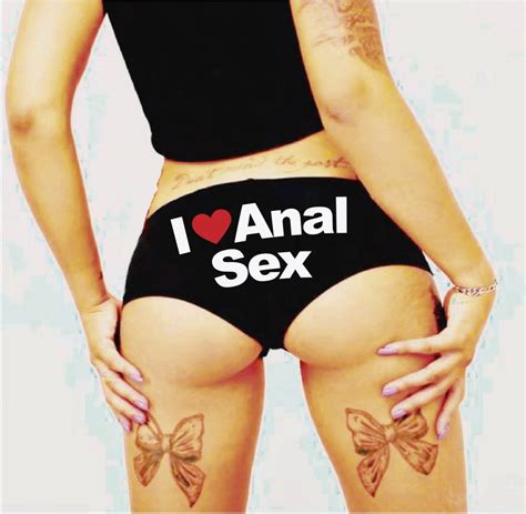 I Love Anal Sex Custom Panties Sassy Anal Whore Lingerie Etsy
