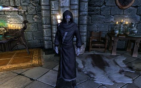 A Black And Simple Archmage Robe Replacer At Skyrim Nexus Mods And