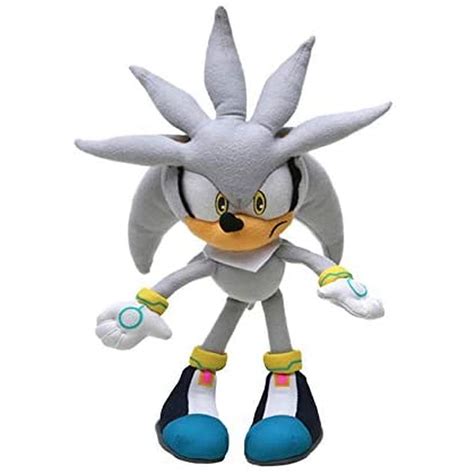 buy ggwdta stuffed toy 32cm 12 5 silver sonic plush super sonic hedgehog plush toy sonic toy