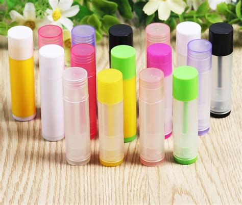 2021 5g 5ml Empty Colorful Lip Balm Tubes Containers Lipstick Fashion