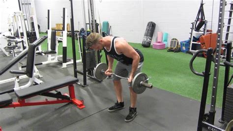 Bent Over E Z Bar Row Supinated Grip Youtube