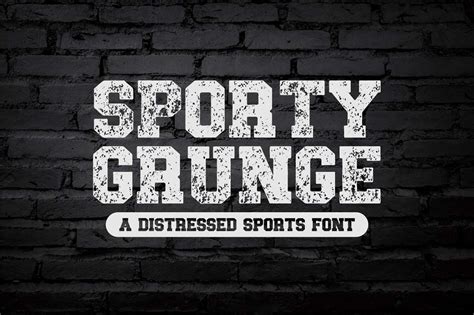 Sporty Grunge Font Dafont Free