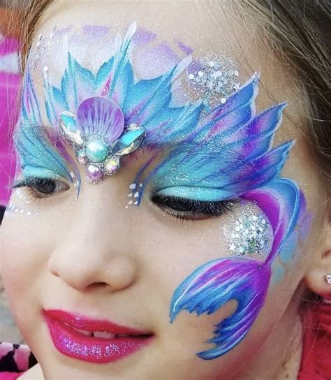 Pin De Lucy Jayne En Face Paint Mermaids Maquillaje De Fantasia