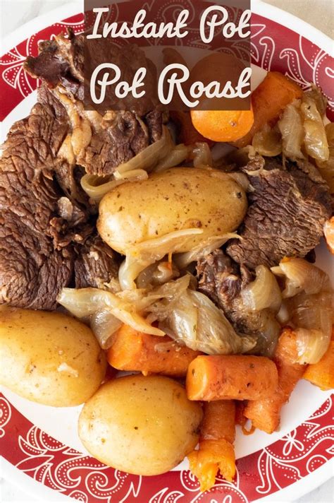 After searing the beef and quickly sautéing the onions, the meat is slowly simmered on the stovetop. Instant Pot Pot Roast and Potatoes | Recipe | Instant pot pot roast, Beef recipes, Pot roast