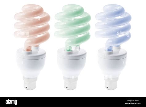 Compact Fluorescent Light Bulbs Stock Photo Alamy