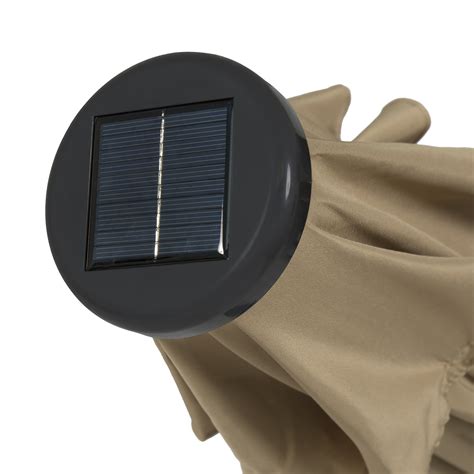 A relaxing afternoon in the sun is perfect if you bring your solar one of the more portable solar beach umbrellas, the yescom solar patio umbrella just the solar panel needs cleaning from time to time. 10' Deluxe Solar LED Lighted Patio Umbrella With Tilt ...