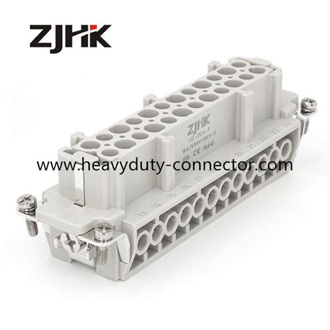 24 Pin Heavy Duty Multi Pin Connectors Female Insert Hot Runner Connector
