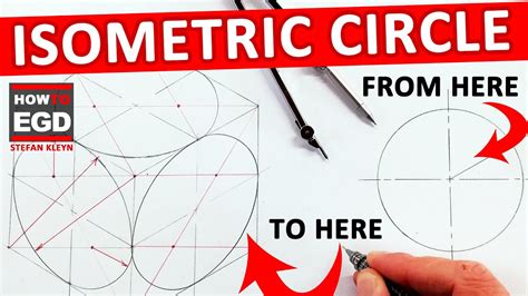 Unbelievable Easiest Way To Draw An Isometric Circle Youtube