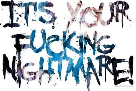 Stitches Avenged Sevenfold Nightmare Text Titch Typography