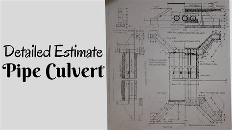 Detailed Estimate Of Pipe Culvert Estimating And Costing Civil
