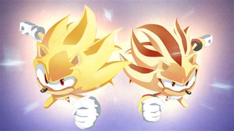 Super Sonic And Super Shadow Wallpapers Wallpaper Cave