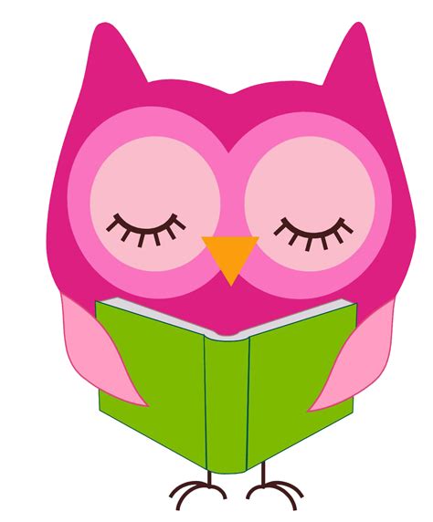 Owl Reading A Book Clip Art Clip Art Library