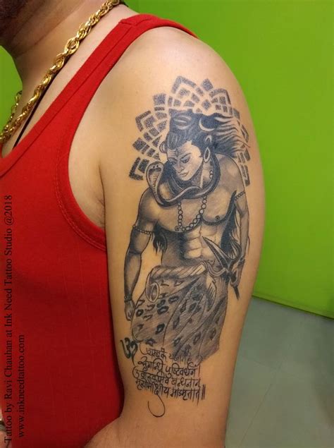 Mahadev Tattoo With Maha Mrityunjaya Mantra One Month Healed Tattoo By