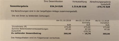 Sie sind vermieter und haben keine lust sich mit den nebenkosten zu beschäftigen ? Nebenkostenabrechnung, krieg ich Geld zurück ( mit Bild ...