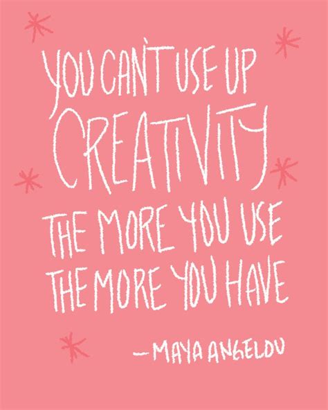 You Cant Use Up Creativity The More You Use The More You Have